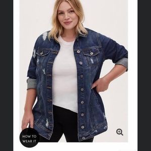 Torrid longline demin jacket size 00